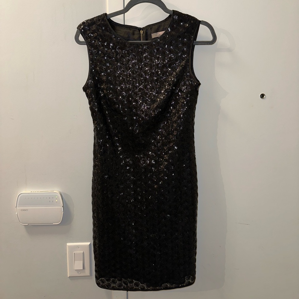 Sequin black party dress